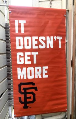 Large San Francisco Giants Street Ballpark Banner