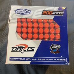 Little Valentine 200 Pack Refill Speed Darts for Nerf N-Strike Guns