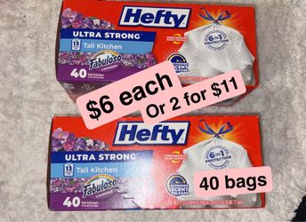 Hefty trash bags 40ct
