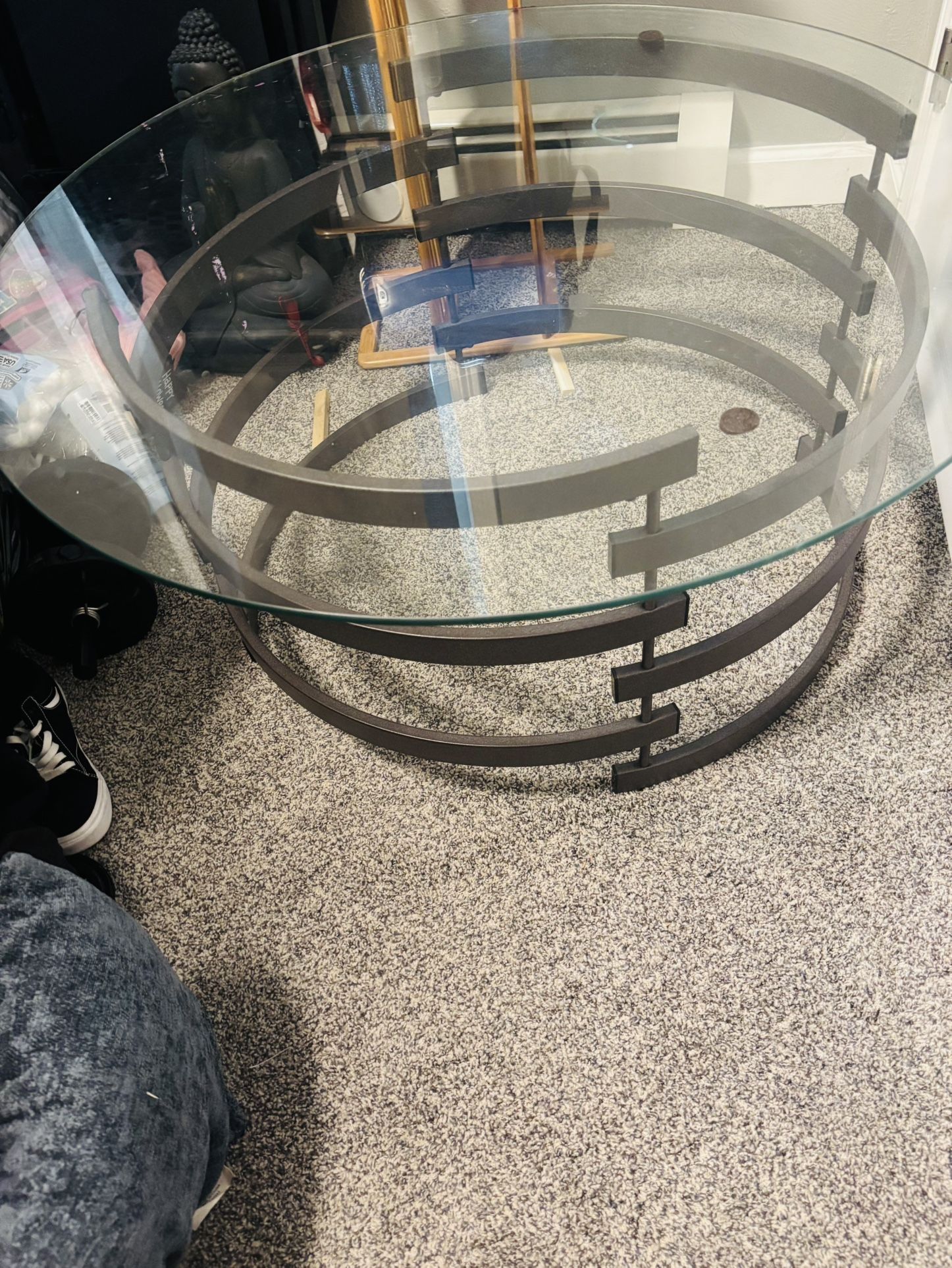Ashley Furniture Glass Living Room Table