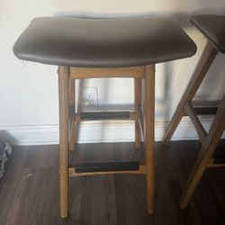 Two Modern Barstools 