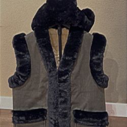 Warm Fur Vest! 100% Real Sheep Skin.