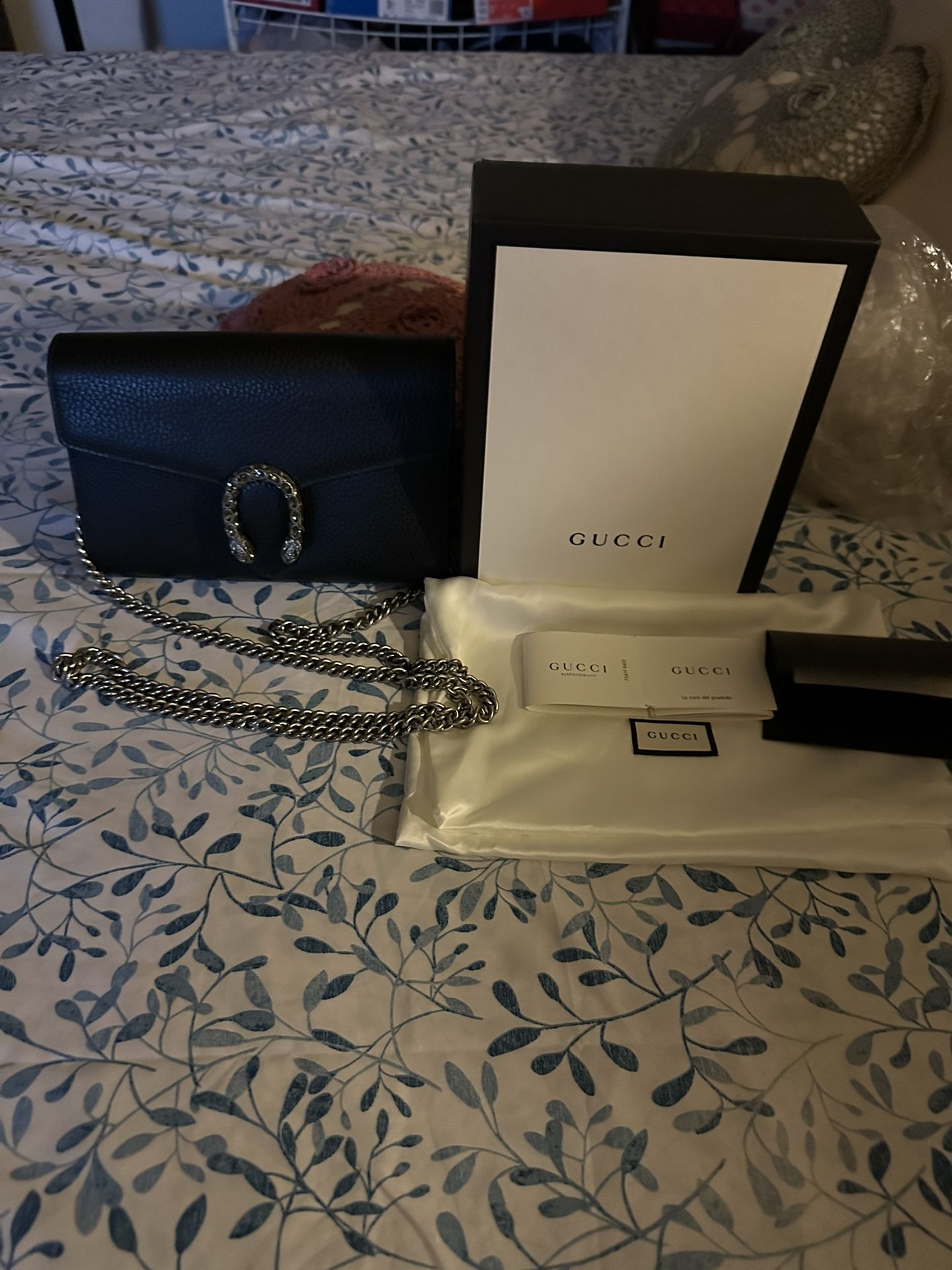 AUTHENTIC DIONYSUS MINI LEATHER CHAIN WALLET