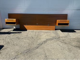 Danish modern king bed
