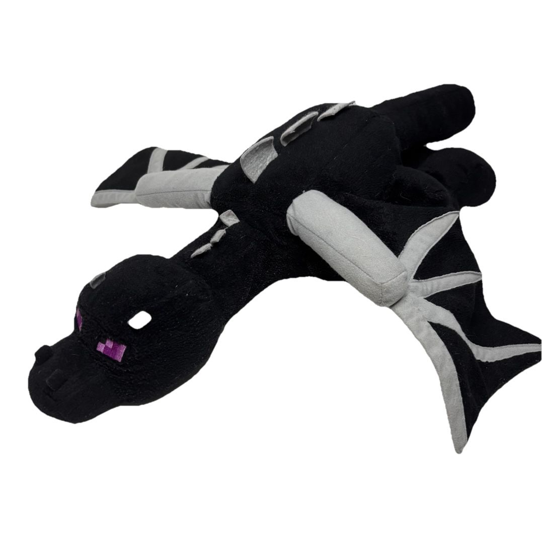 Minecraft Ender Dragon Mojang Plush Jinx Spin Masters 24" Black Stuffed Animal