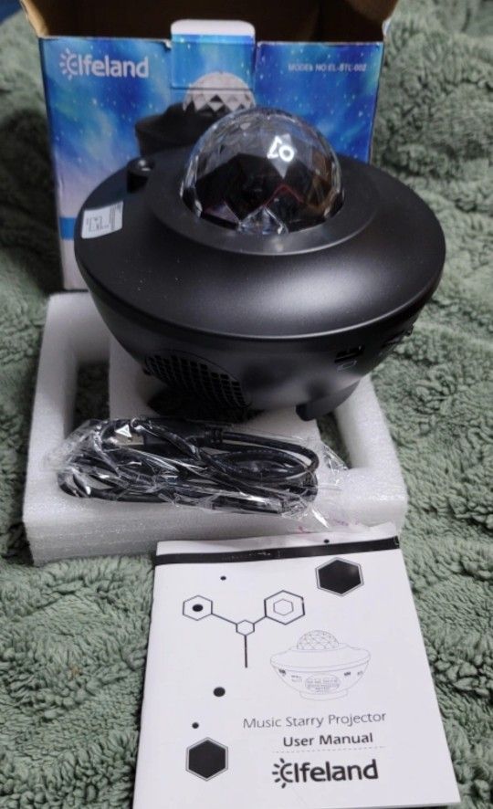 New Starry Projector Light with Bluetooth Speaker