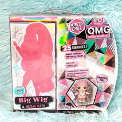 LOL Surprise OMG Winter Chill BIG WIG MADAME QUEEN Fashion Doll New 25 Surprises