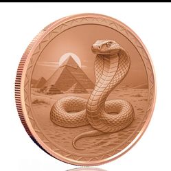5 oz Pure .999 Fine Copper Round - World of Dragons Series High Relief 3D