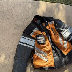 jacket ICON cycle moped safety jacket lg 44/46 165