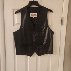 Leather Vest Womens Size 42