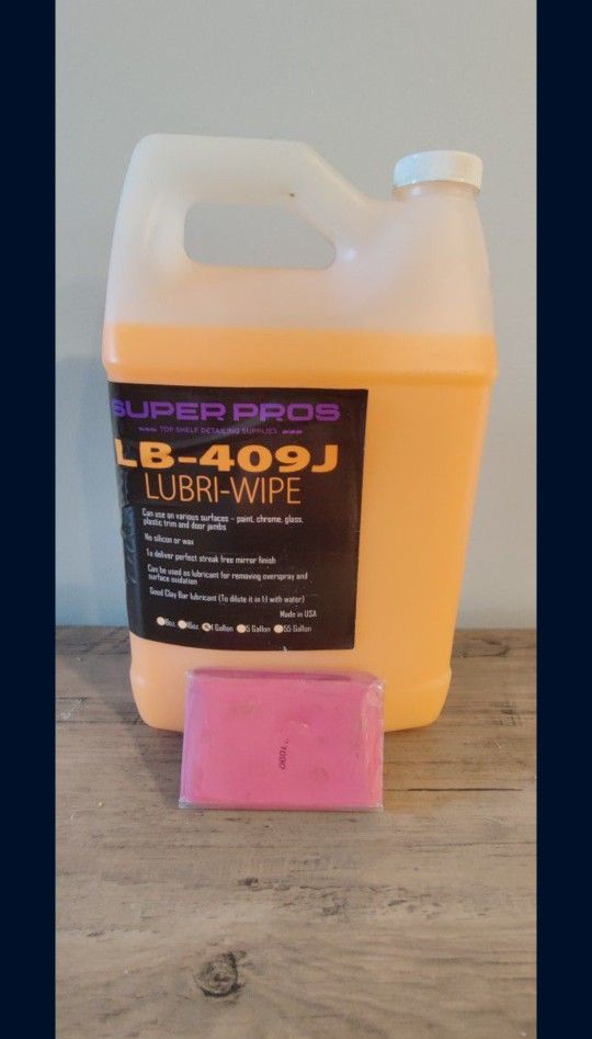 Clay Bar With Lube Lubricant Wipe Quick Detail