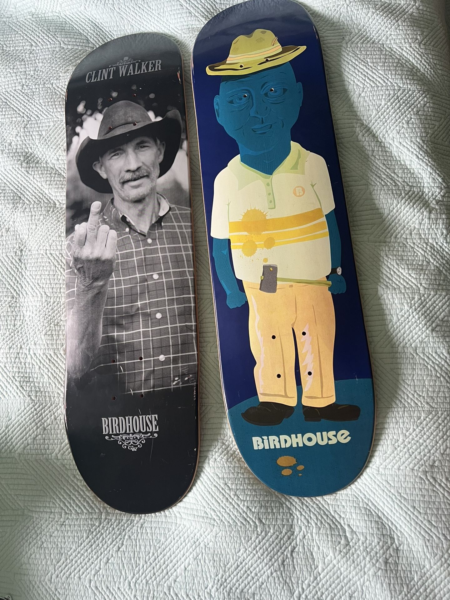 2 Skateboards Clint Walker Birdhouse