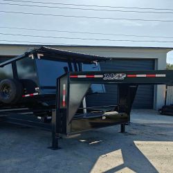 AMP 7 × 14 High Side Gooseneck Dump 14k Trailer