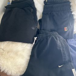 Nike And Adidas Fleece Jogger Pants XL  All x $40