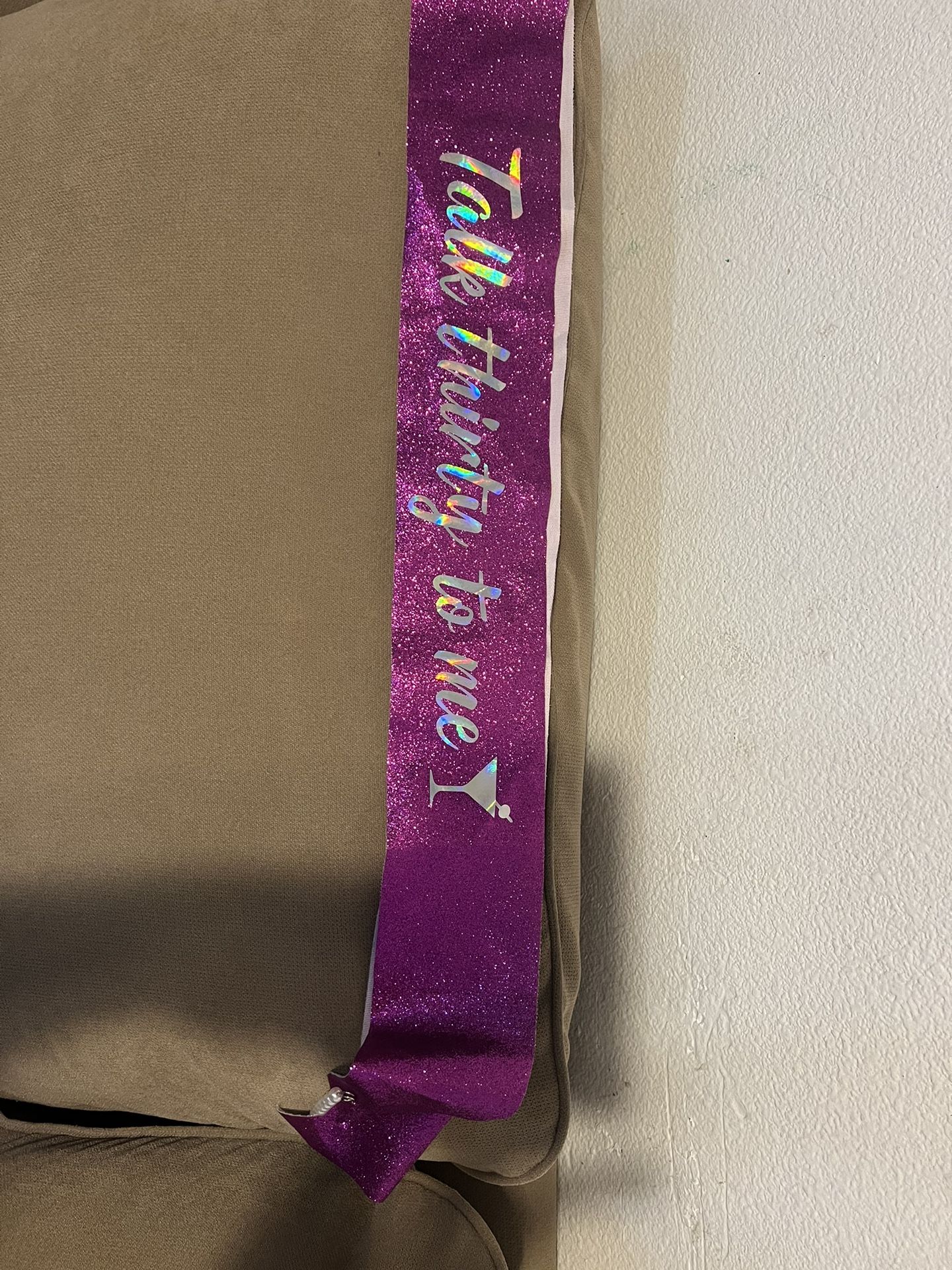 Purple 30th Birthday Sash