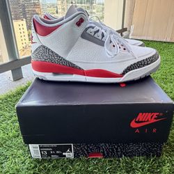 Jordan 3 Fire Red - Size 13 