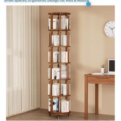  6 Tier Rotating Bookshelves 
