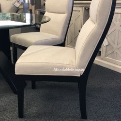 Beige Dining Chairs Set Of 2 Brand New In Box