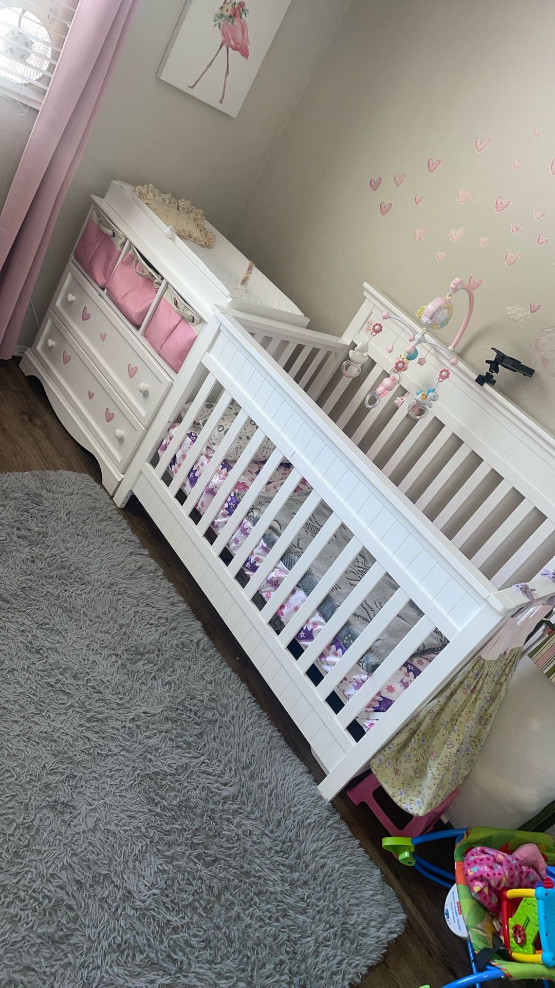 Changing Table + Bed For Baby
