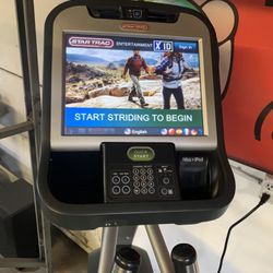Star trac E-ctx Elliptical /Crosstrainer with touchscreen display.