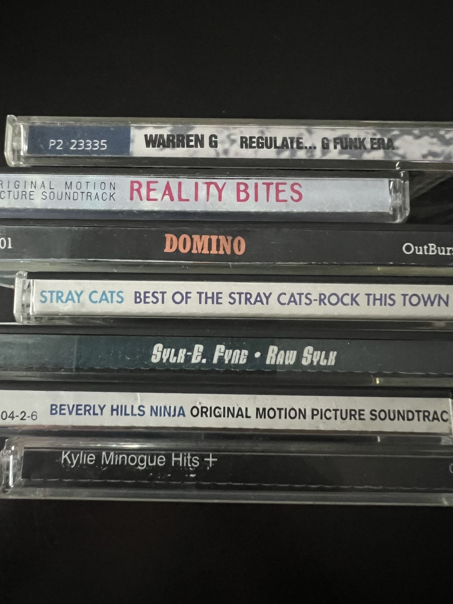 $1 CD’s - Warren G, Kylie Minogue, Sylk E Fyne, Stray Cats, Domino, Reality Bites, Beverly Hills Ninja