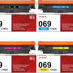 069 Toner 069H MF753Cdw 4 Pack Replacement for Canon 069 069H Color imageCLASS MF753Cdw MF751Cdw LBP674Cdw Printer B/C/Y/M  春有百花秋有月，夏有凉风冬有雪；莫将闲事挂心头，便是