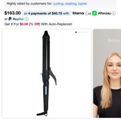 Bio Ionic  Long Barrel Curling Iron 1.5“ Nanolonic MX