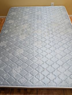 Sealy 7 inch Qu,een mat,tress, firm type, and box sprin,g. Delivery available.