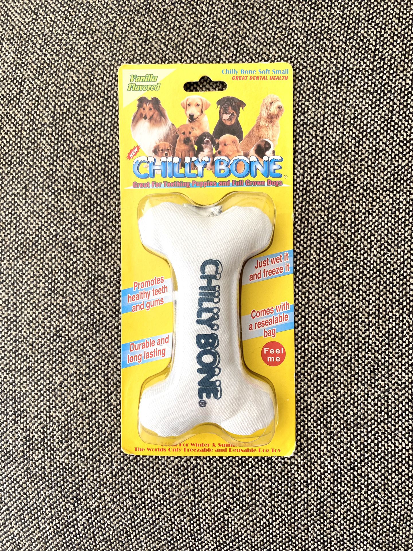 NEW Multipet Chilly Bone Chew / Teething Dog Toy - Small