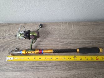 6'6" Telescopic Fishing Rod + South Bend Microlite Reel