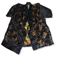 Satin Kimono Robe-Handmade Bath Robe w/ Belt tie