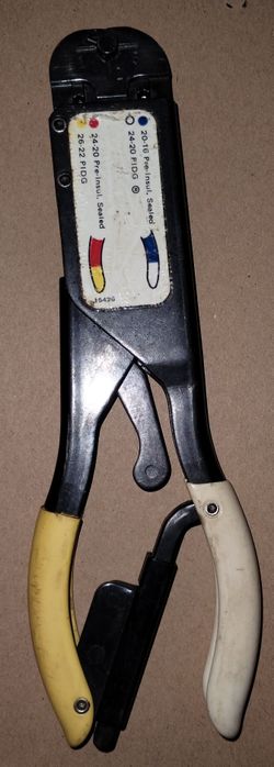 AMP 59275 Crimping Tool Yel/Wht - Pull Tested Crimps