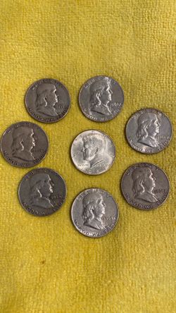 Silver 90%  Franklin and Kennedy HALFS