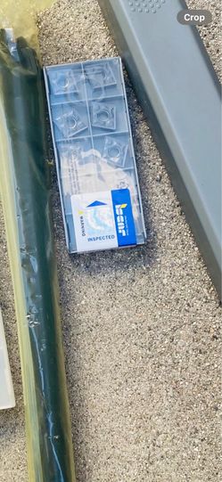 1” cnmg boring bar new with a box of inserts