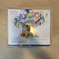 Prismatic Evolutions Pokemon Center Elite Trainer Box