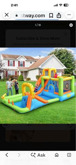 Inflatable water slides