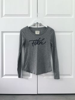Abercrombie & Fitch Gray Long Sleeve Shirt