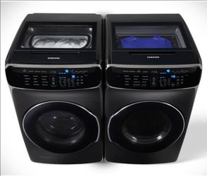 Samsung Smart Washer and Dryer Set with Top Load Feature