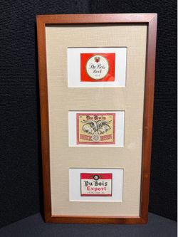 Du Bois Bock Beer Labels Framed Breweriana Art Du Bois, Pennsylvania