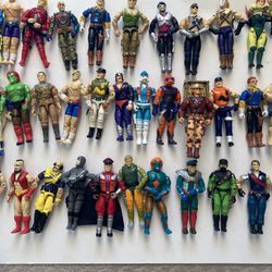 Nice vintage collection lot of GI Joe toys action figures accessories vehicles Street Fighters late eighties early 90s toy g.i. Joes 
