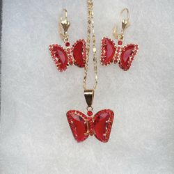 Mother’s Day Butterfly 🦋 Necklace Set 