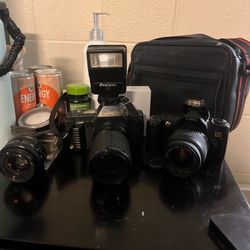 Cannon Film Camera Bundle! 35-80mm and a 20-200mm i think
