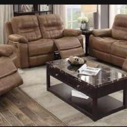 New Recliner Couch , Loveseat And Chair / Free Delivery 