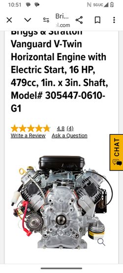 16 HP Briggs/Stratton Twin Valve Motor