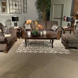 Miltonwood Teak Living Room Set (SOFA and LOVESEAT