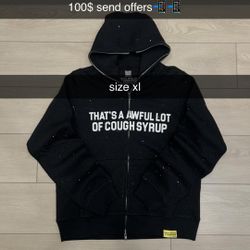 Vvs Aloc zip up hoodie size XL