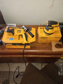 DeWalt hammer drill and orbital sander