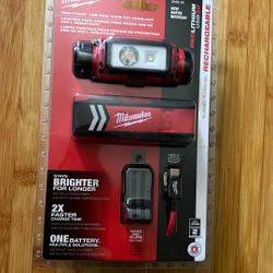 600 Lumens LED REDLITHIUM Hard Hat Headlamp 