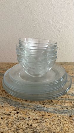 Princess House Heritage & Mixed Glassware Bundle – Bowls + Plates