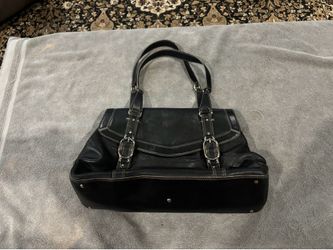 Cole Haan black leather satchel bag